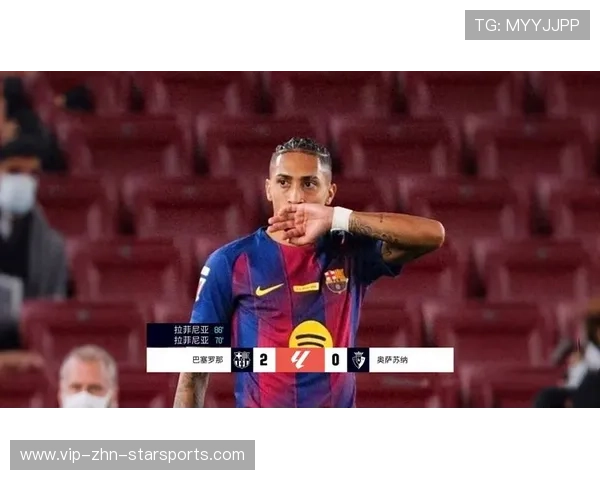 拉菲尼亚弧顶劲射巴萨领先在望